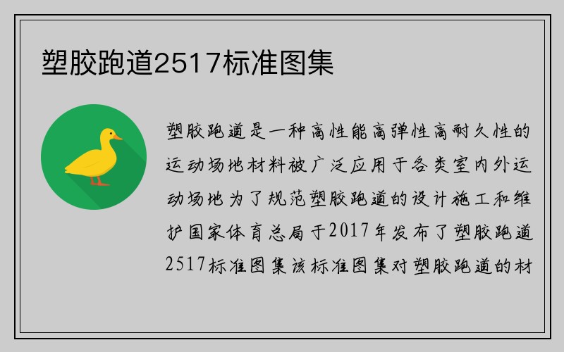 塑胶跑道2517标准图集